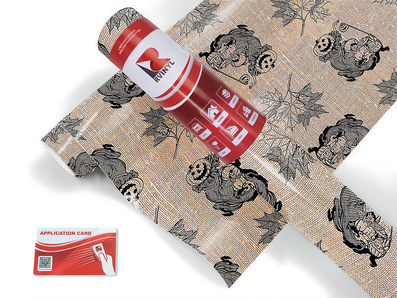 burlap harvest horror Craft Vinyl Roll