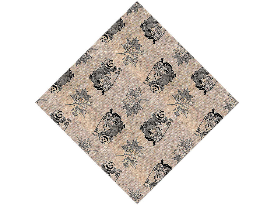 Burlap Harvest Horror Vinyl Wrap Pattern