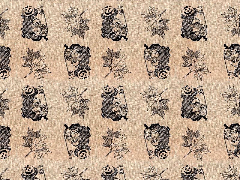 Burlap Harvest Horror Vinyl Wrap Pattern~Rwraps Series 914 Digitally Printed Vinyl Wrap~0