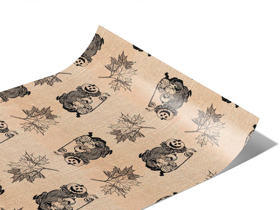 Burlap Harvest Horror Vinyl Wraps~Rwraps Series 914 Digitally Printed Vinyl Wrap~0