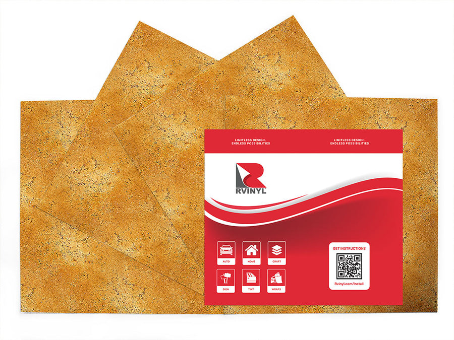 burled travertine stone Craft Vinyl Sheet Pack