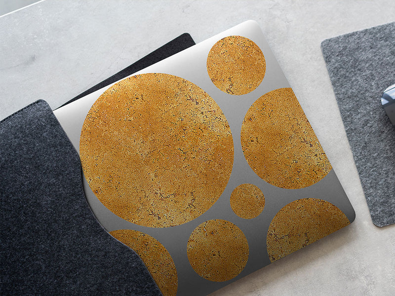 burled travertine stone DIY Laptop Stickers