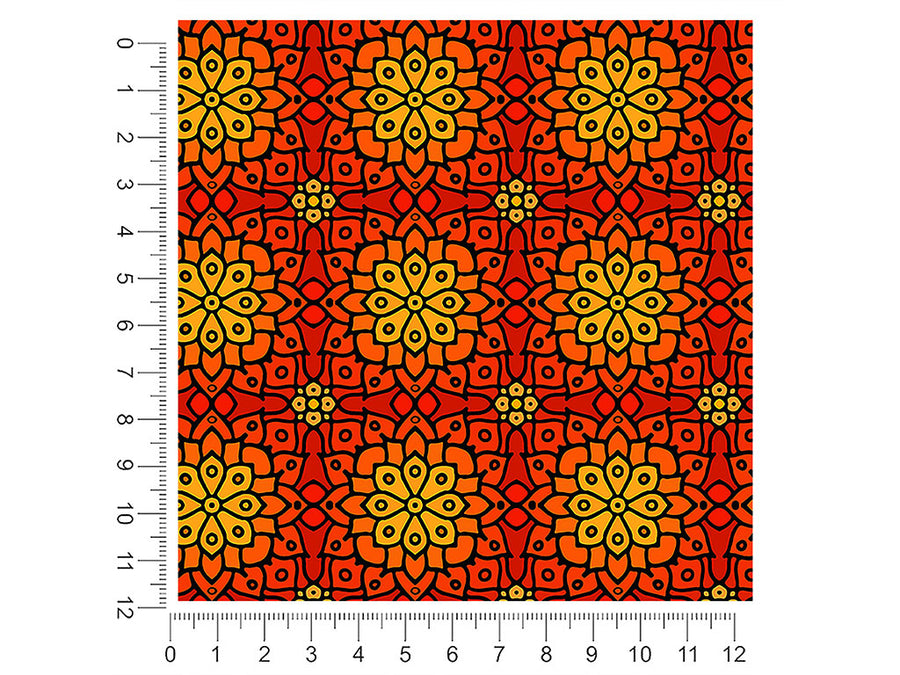 burning lilly art deco 1ft x 1ft Craft Sheets