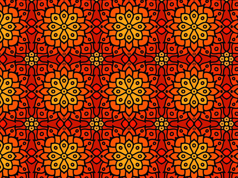 Burning Lilly Art Deco Vinyl Wrap Pattern~Rwraps Series 914 Digitally Printed Vinyl Wrap~0