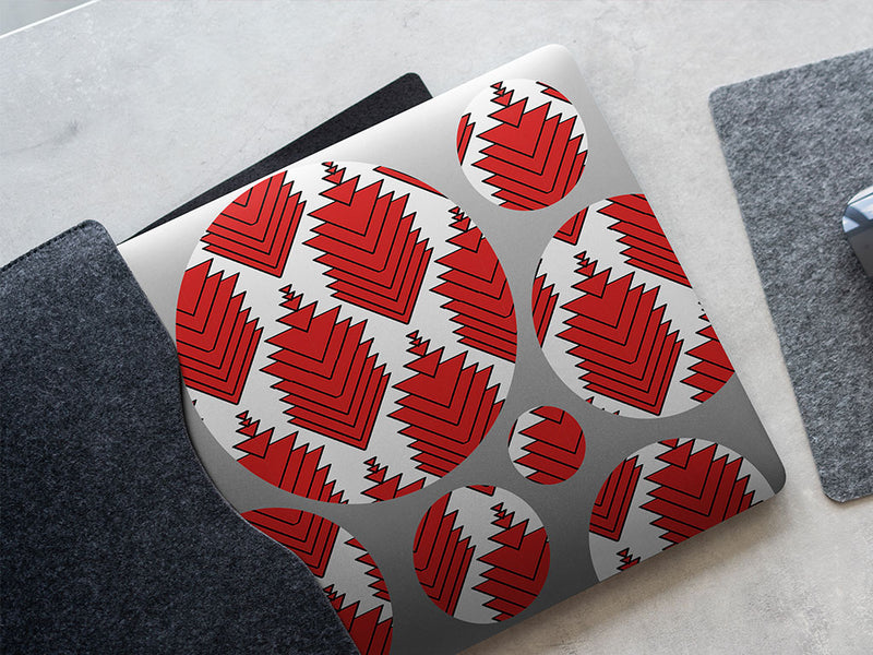 burning spear abstract geometric DIY Laptop Stickers