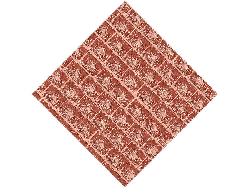 Burnt Orange Brick Vinyl Wrap Pattern