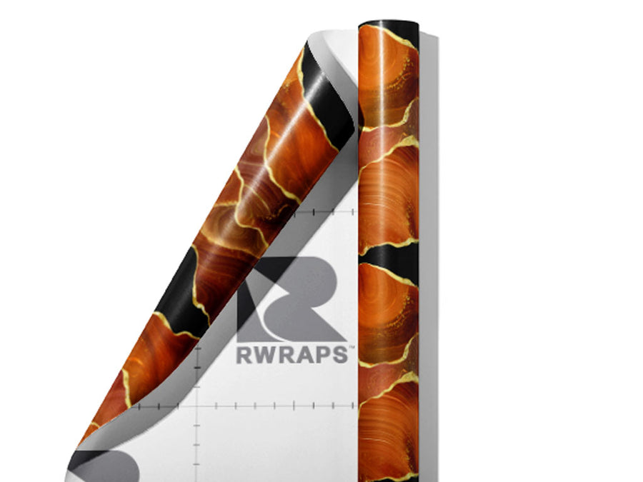 Burnt Umber Gemstone Wrap Film Sheets~Rwraps Series 914 Burnt Umber Gemstone Scrolled Sheet~3