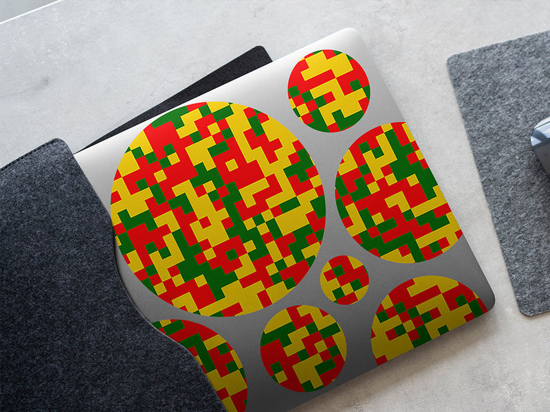 busy bee pixel DIY Laptop Stickers