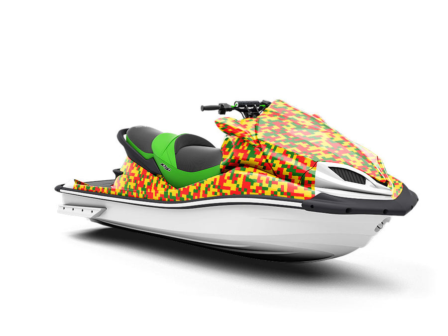 Busy Bee Pixel Jet Ski Vinyl Customized Wrap