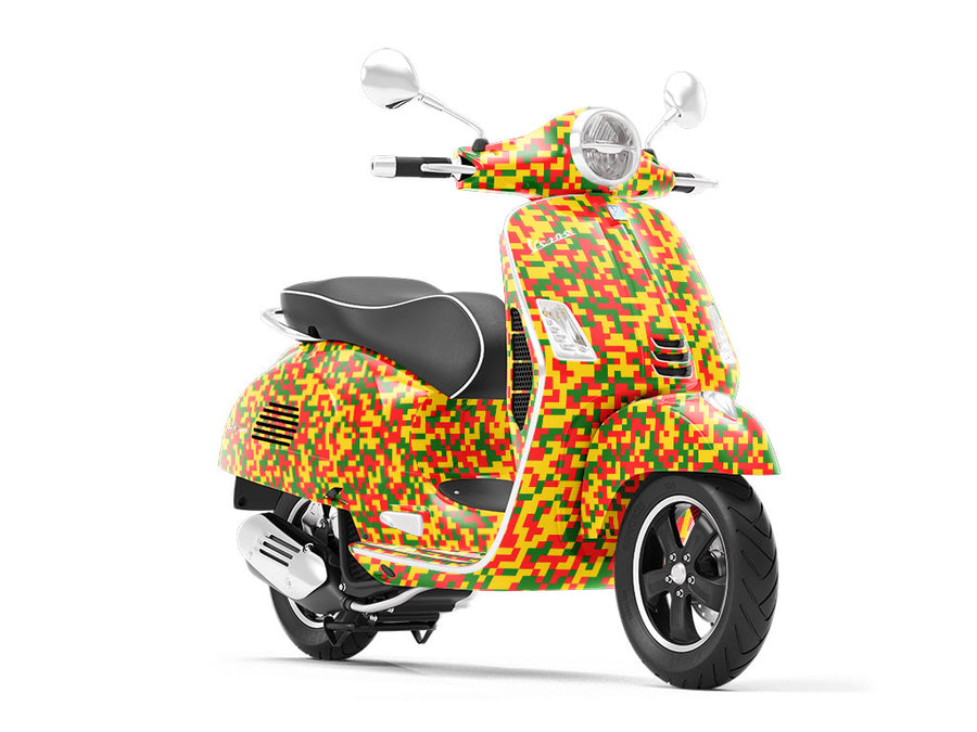 Busy Bee Pixel Vespa Scooter Wrap Film