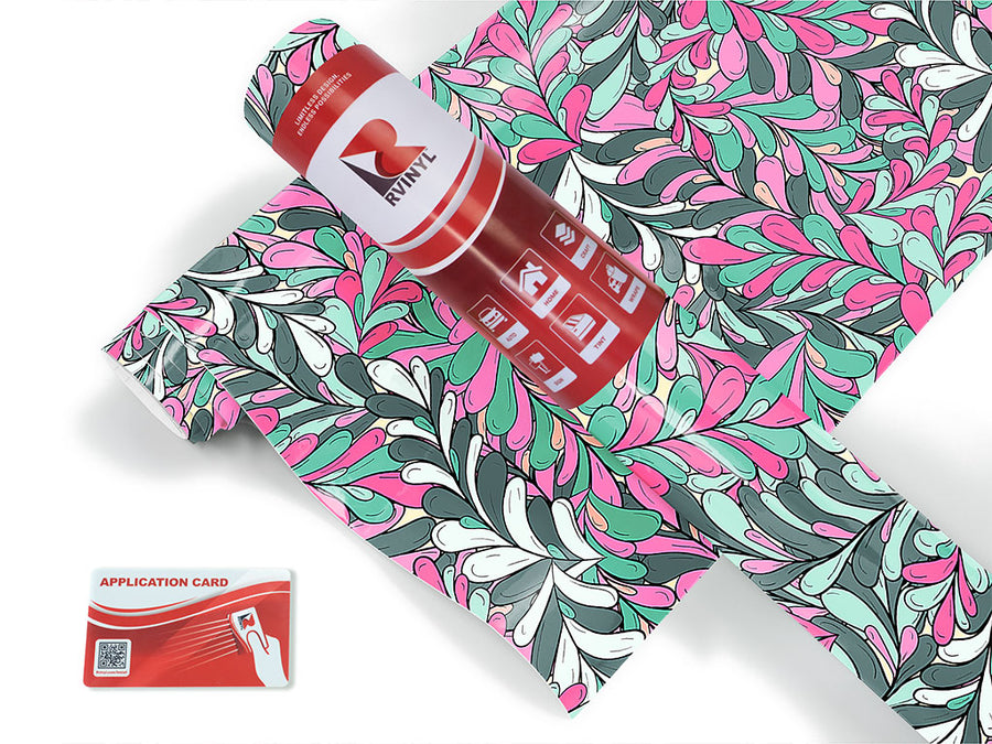 busy bushroot floral Craft Vinyl Roll