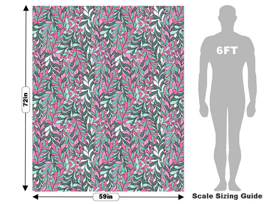 Busy Bushroot Floral Vehicle Wrap Scale~Rwraps Series 914 Busy Bushroot Floral Measurements~1