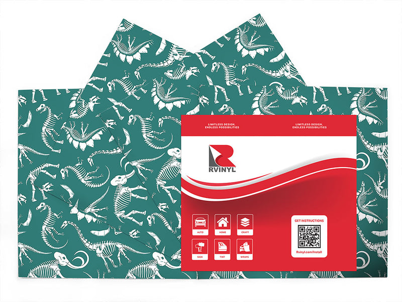 bygone blues dinosaur Craft Vinyl Sheet Pack
