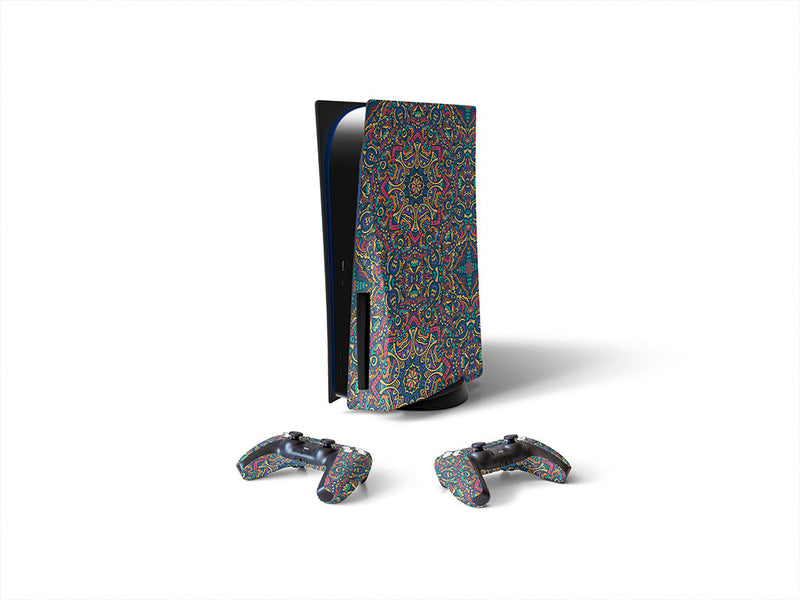 byzantine kaleidoscope mandala Sony PS5 DIY Skin