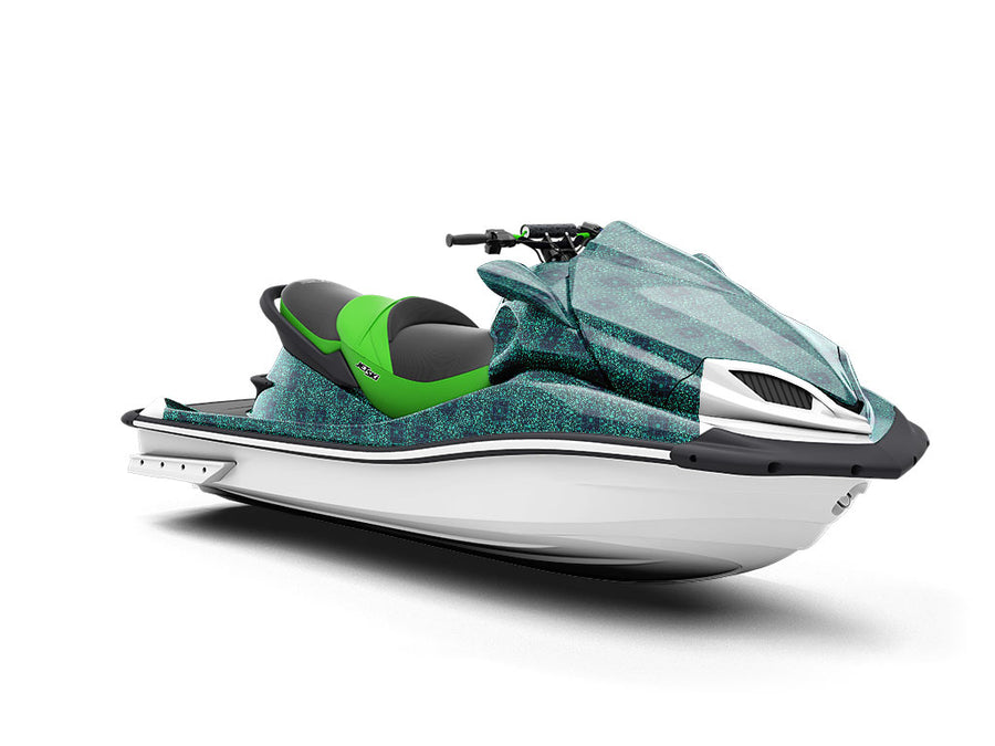 Cadet Squares Mosaic Jet Ski Vinyl Customized Wrap