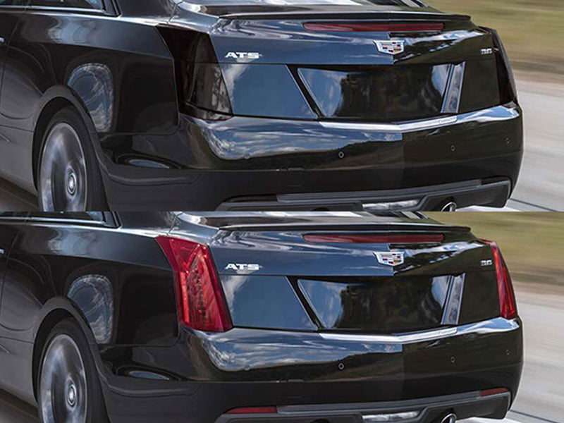 ats (sedan) Before and After Smoked Taillights
