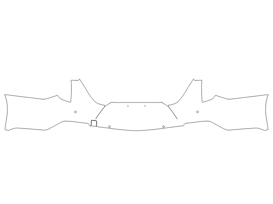 ct4 Avery Dennison Clear Bra Door Cup Precut PPF Diagram