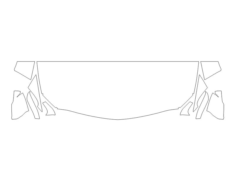ct5 3M Clear Bra Hood Precut PPF Diagram
