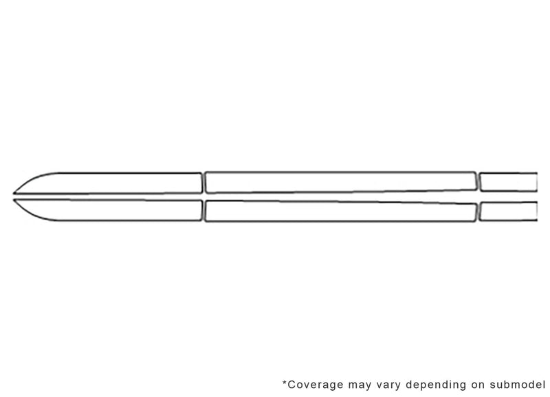 ct6 Avery Dennison Clear Bra Door Cup Precut PPF Diagram