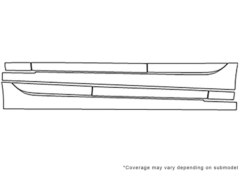ct6 Avery Dennison Clear Bra Door Cup Precut PPF Diagram