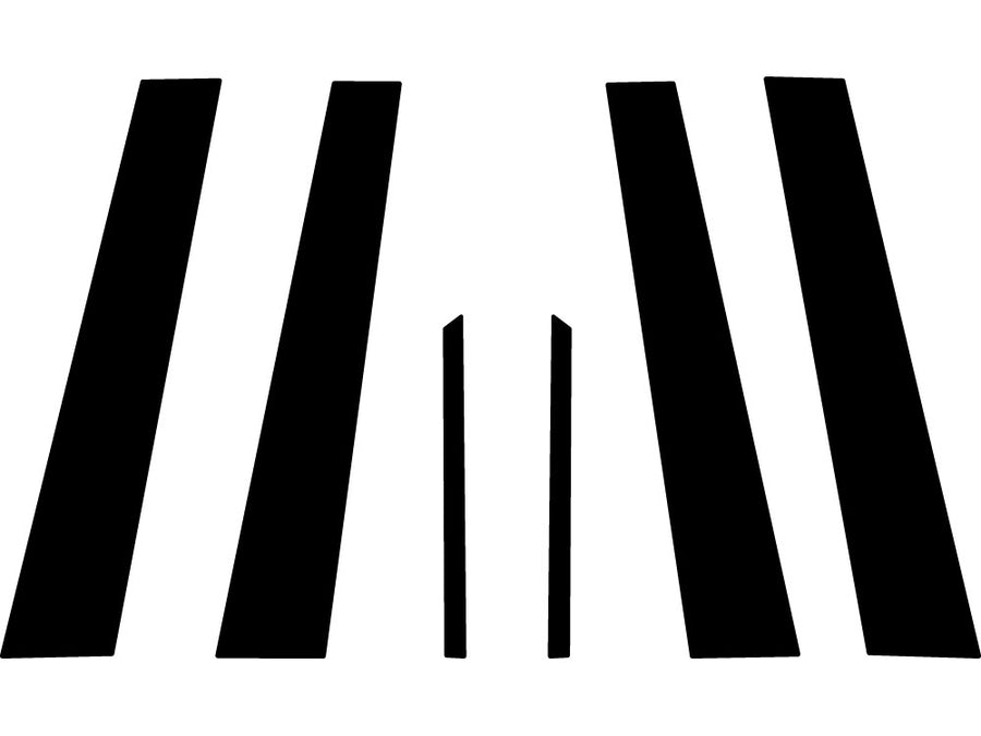 cadillac cts 2003-2007 Carbon Fiber Pillar Trim Diagram