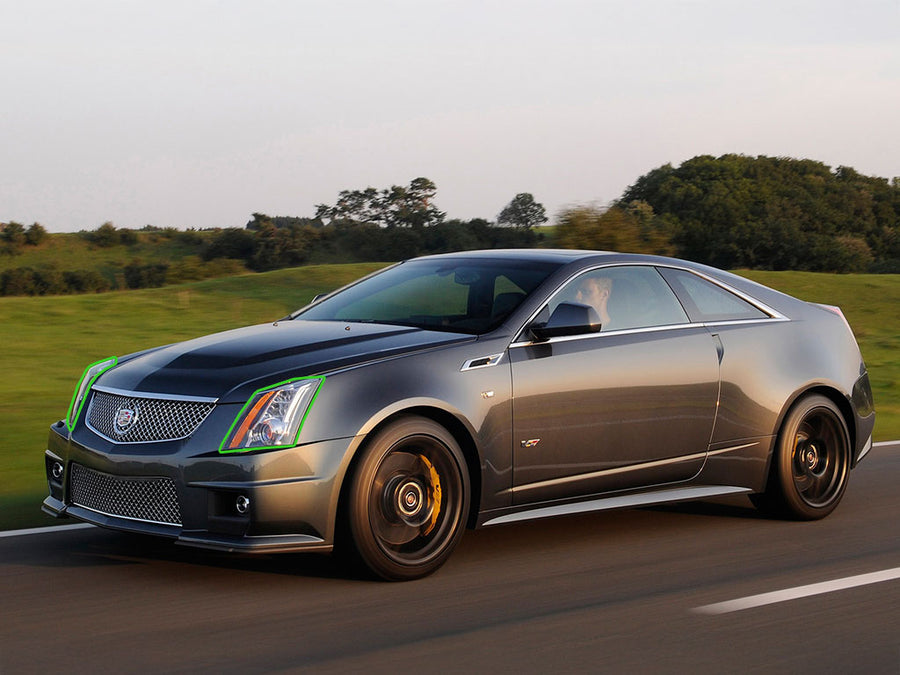 cadillac cts 2003-2007 (sedan) Headlight Protection Installation Location
