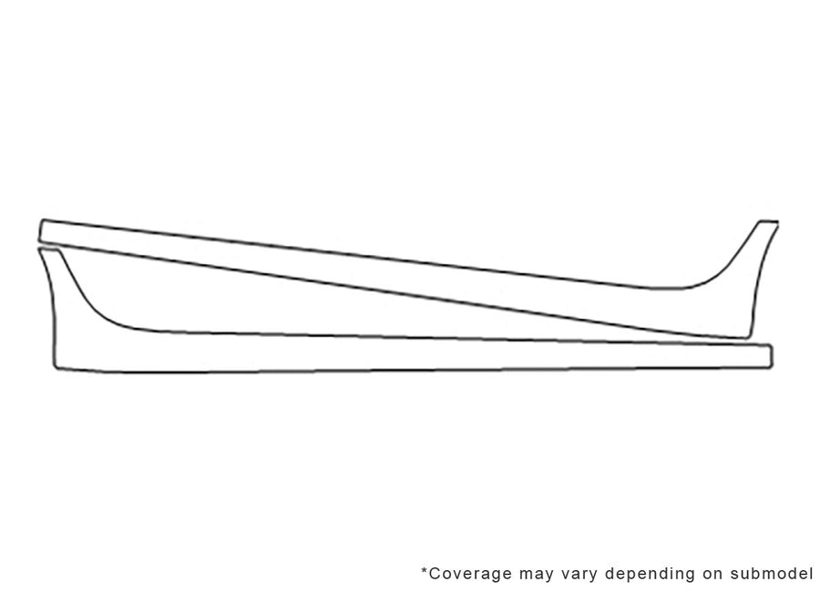 cts Avery Dennison Clear Bra Door Cup Precut PPF Diagram