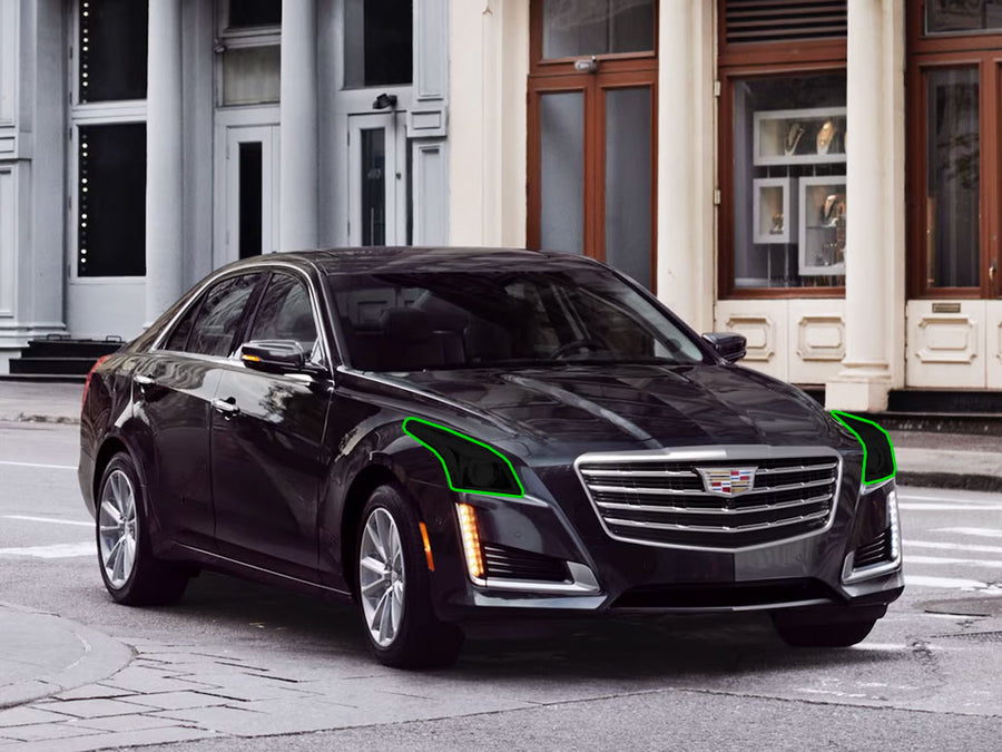 cadillac cts 2014-2019 Headlight Tint Location