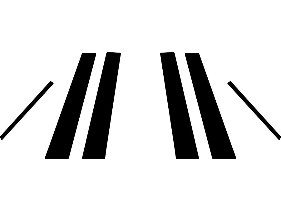 cadillac cts 2014-2019 (sedan) Carbon Fiber Pillar Trim Diagram