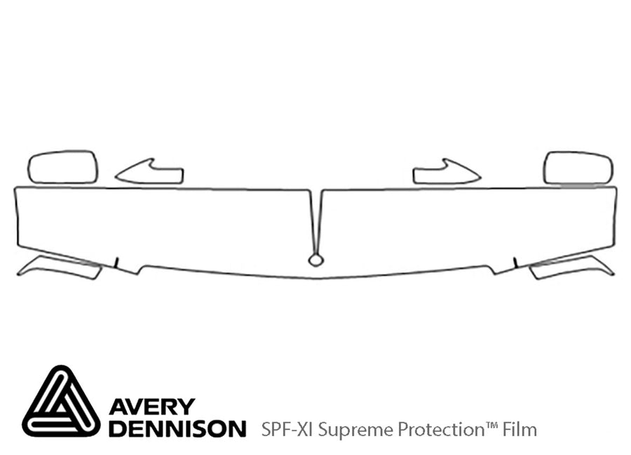 deville Avery Dennison Clear Bra Hood Precut PPF Diagram