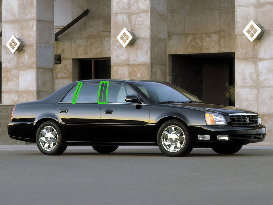 cadillac dts 2006-2011 (sedan) Pillar Post Trim Installation Location