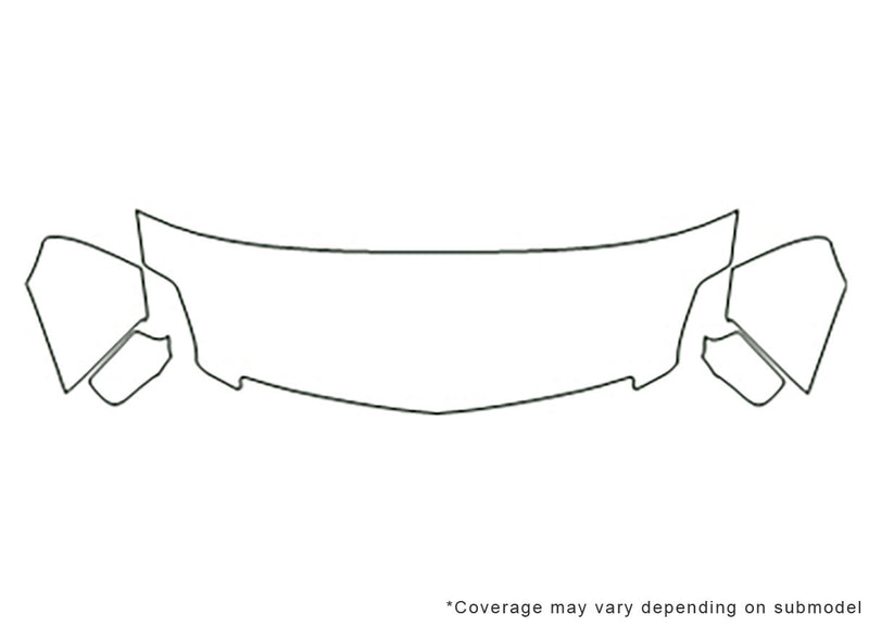 dts 3M Clear Bra Hood Precut PPF Diagram