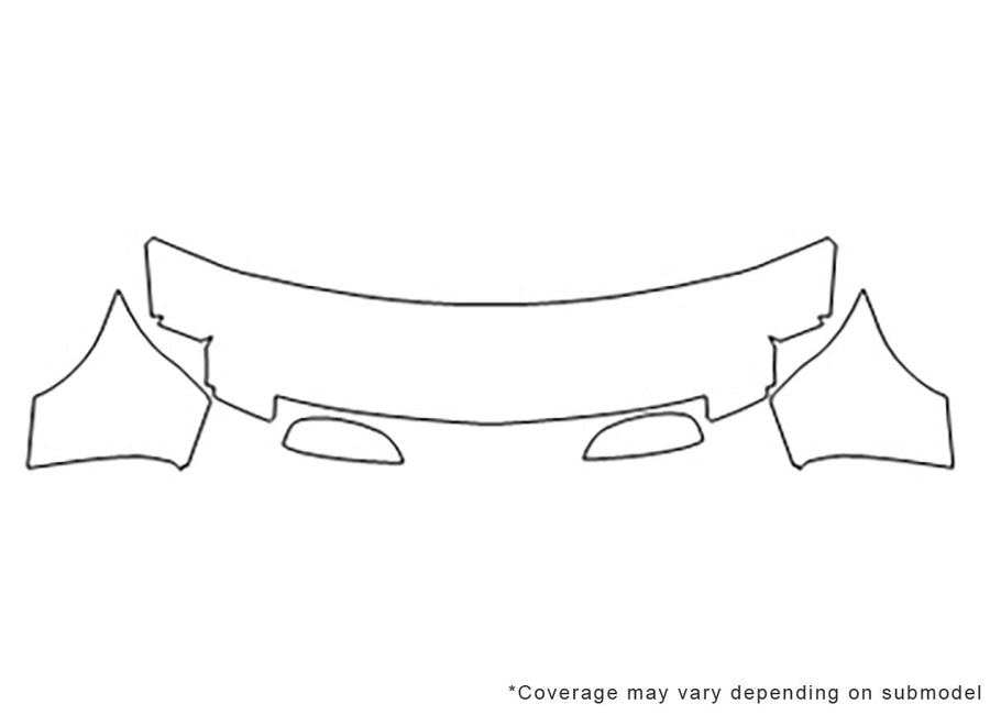 escalade 3M Clear Bra Hood Precut PPF Diagram
