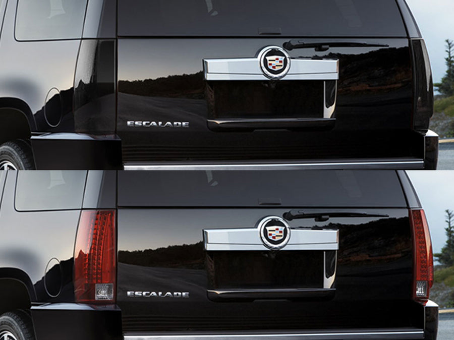 escalade Before and After Smoked Taillights