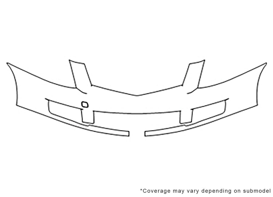 srx 3M Clear Bra Bumper Precut PPF Diagram