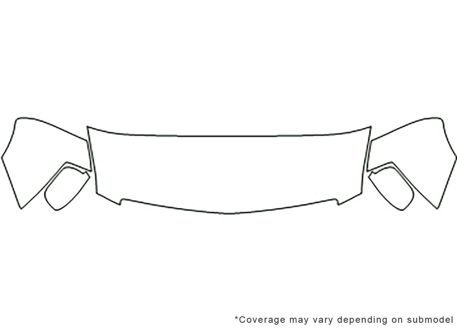 sts 3M Clear Bra Hood Precut PPF Diagram