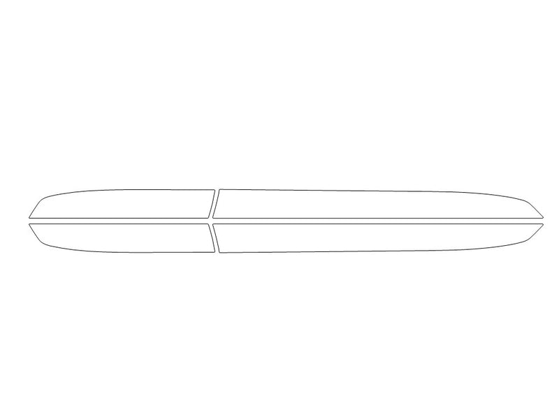 xt4 3M Clear Bra Door Cup Precut PPF Diagram