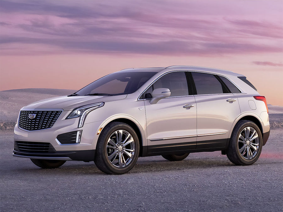 cadillac xt5 2017-2023 Brushed Aluminum Black Pillar Trim