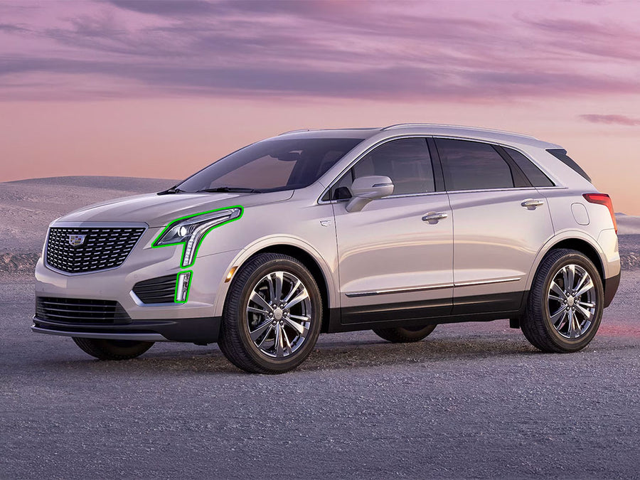 cadillac xt5 2017-2025 Headlight Protection Installation Location