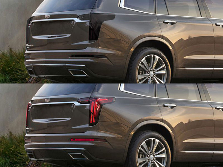 xt6 Before and After Smoked Taillights