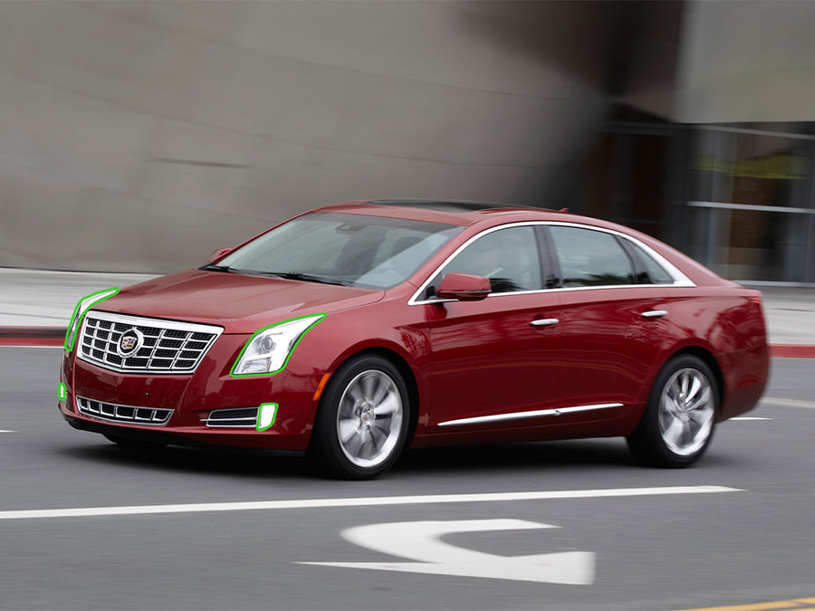 cadillac xts 2013-2017 Headlight Protection Installation Location