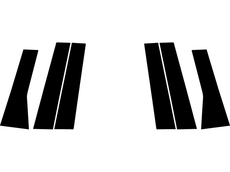 cadillac xts 2013-2019 Gloss Black Pillar Trim