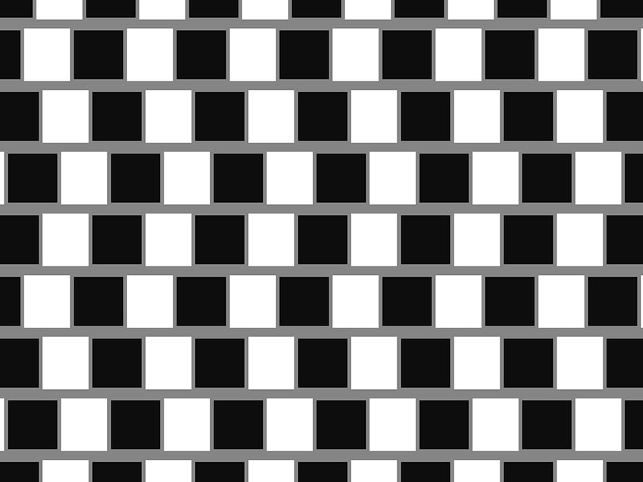 Cafe Wall Optical Illusion Vinyl Wrap Pattern~Rwraps Series 914 Digitally Printed Vinyl Wrap~0