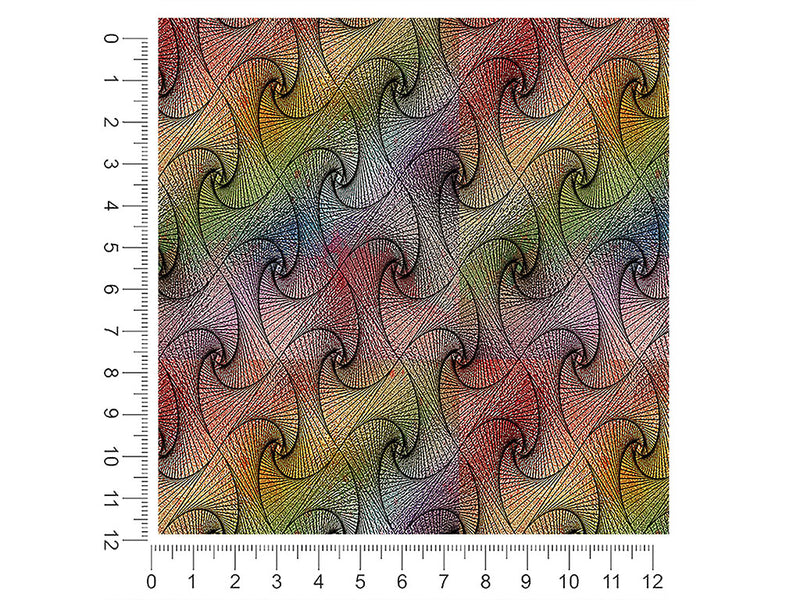 caged rainbow optical illusion 1ft x 1ft Craft Sheets