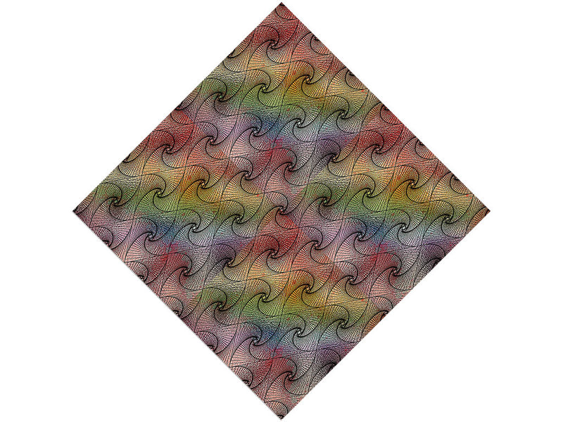 Caged Rainbow Optical Illusion Vinyl Wrap Pattern