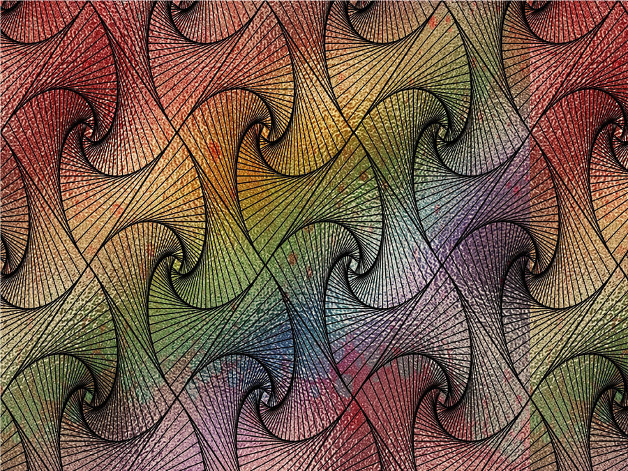 Caged Rainbow Optical Illusion Vinyl Wrap Pattern~Rwraps Series 914 Digitally Printed Vinyl Wrap~0