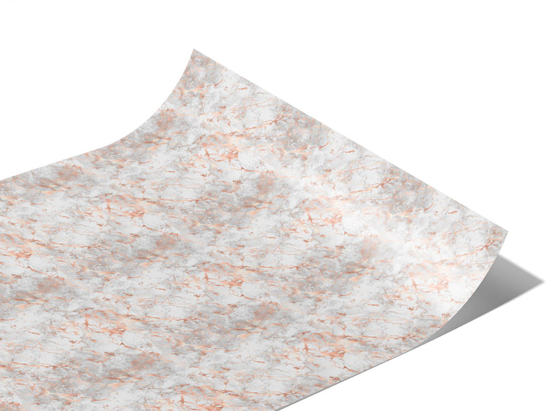 Calacatta Rose-Gold Marble Vinyl Wraps~Rwraps Series 914 Digitally Printed Vinyl Wrap~0