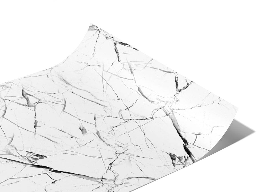 Calacatta White Marble Vinyl Wraps~Rwraps Series 914 Digitally Printed Vinyl Wrap~0