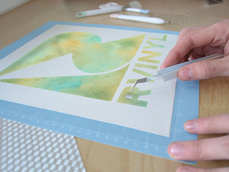 calm grasslands watercolor Easy Weed Craft Vinyl