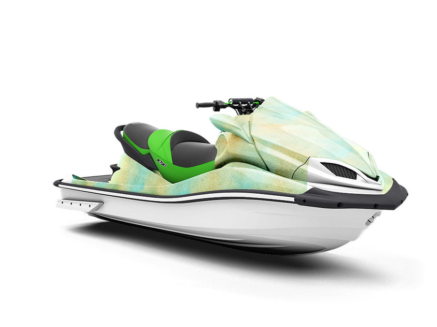 Calm Grasslands Watercolor Jet Ski Vinyl Customized Wrap